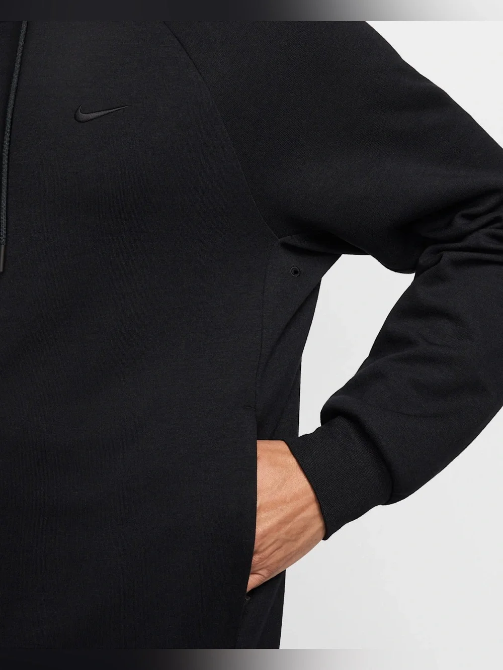 Nike Men's Dri-FIT UV Full-Zip Performance Hoodie - FZ0967-010 - Black - NWT
